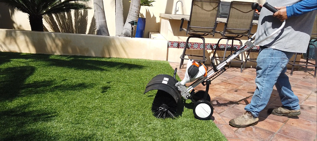 Artificial Turf Cleaning & Power Brooming for Pet Homes in Orange County